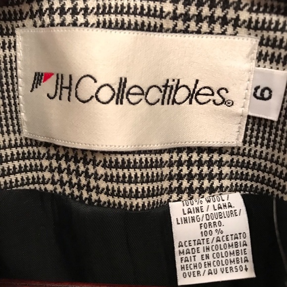 JH Collectibles Vintage Wool grey plaid blazer, size 6 - Picture 5 of 5